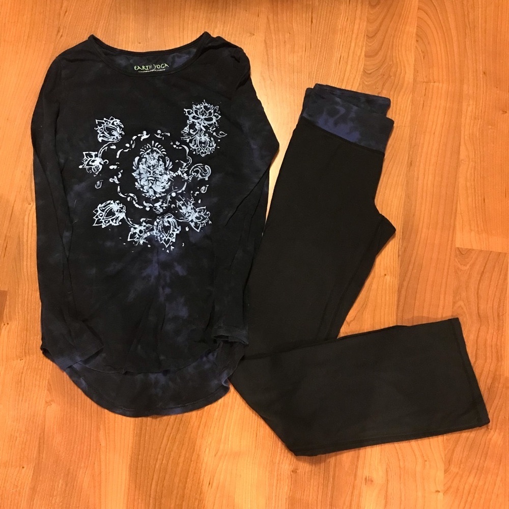 Earth Yoga Matching Top/Bottom Set - Size Small